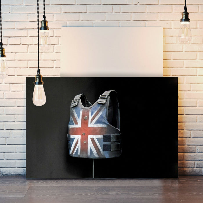 BANKSY STORMZY STAB VEST UNION JACK CANVAS WALL ART PRINT ARTWORK GRAFFITI