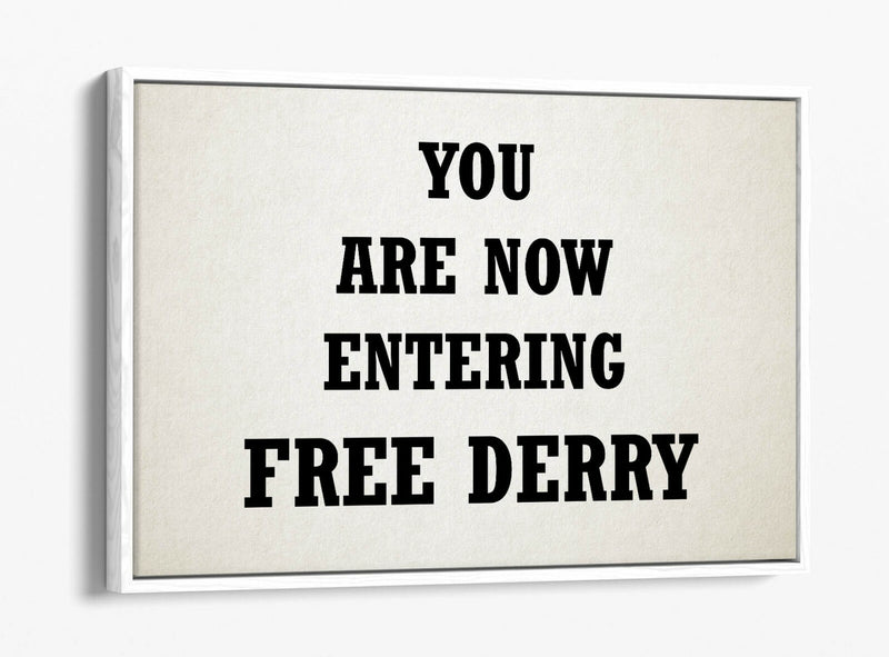 Float Effect Canvas - Handmade Derry Print on Premium Deep Frame Artwork