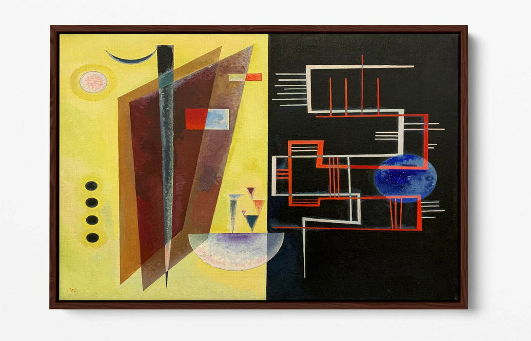 Canvas Wall Art – Wassily Kandinsky Inner Alliance Float Effect Print on 30mm Deep Frame