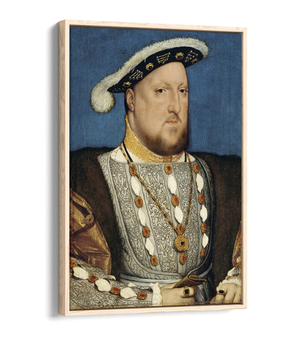 Canvas Wall Art Print – King Henry VIII Classic Portrait on Float Effect Canvas