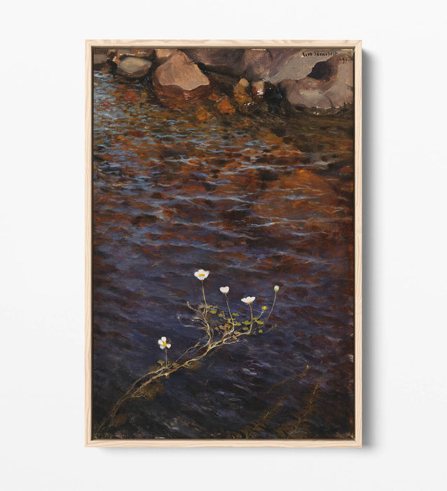 Float Effect Canvas Art - Pond Water Crowfoot Handmade Premium Wall Decor