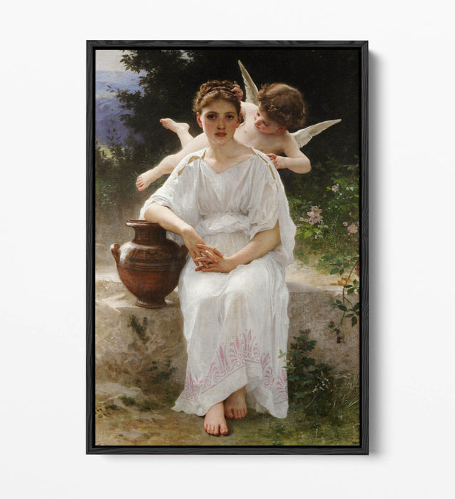Float Effect Canvas Art | Romantic Classic Love Painting on 30mm Deep Frame Canvas