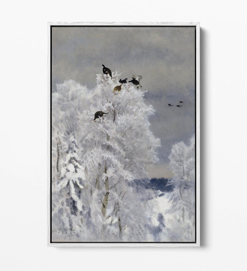 Canvas Wall Art – Black Grouse Art Float Effect on Handmade UK Canvas Print