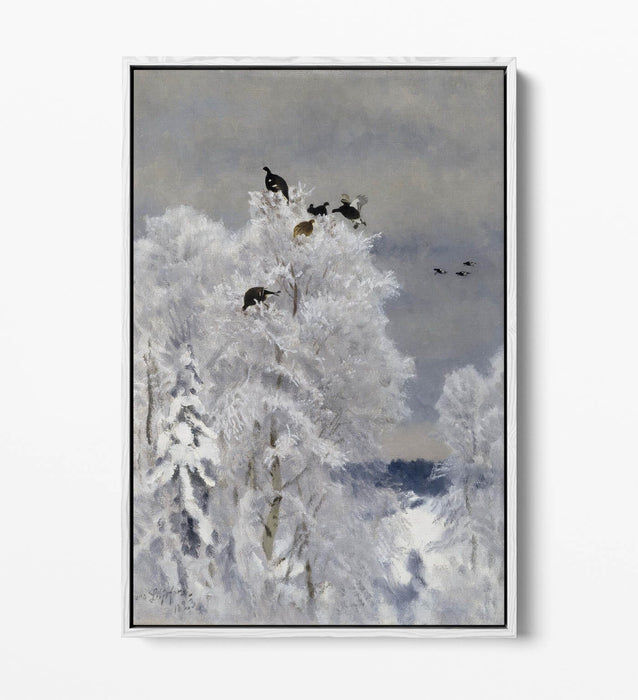 Canvas Wall Art – Black Grouse Art Float Effect on Handmade UK Canvas Print