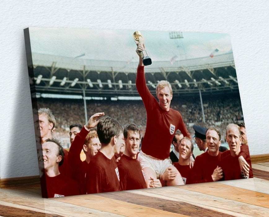 England World Cup Canvas - Vintage 1966 Football Wall Art Print | Handmade Ready To Hang