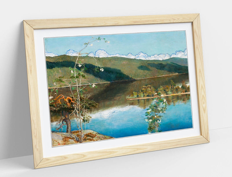 Framed Art Poster - Askeli Gallen-Kallela Thunderclouds Horizon, Matte Paper Print