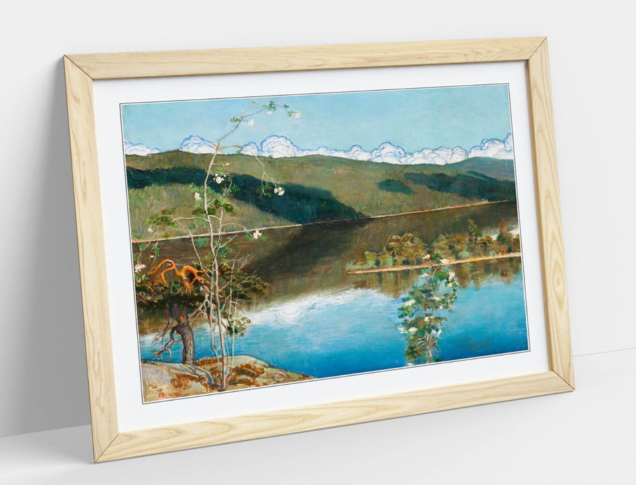 Framed Art Poster - Askeli Gallen-Kallela Thunderclouds Horizon, Matte Paper Print