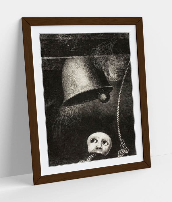 Framed Wall Art - Odilon Redon Funeral Mask Painting | Handmade Wall Decor