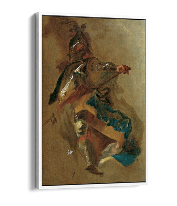Float Effect Canvas Art – Franz Maulbertsch Standing Commander Print on Premium 30mm Frame