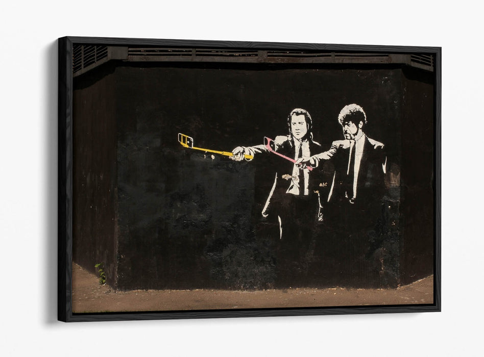 Canvas Wall Art – Pulp Fiction Print With Float Effect Graffiti Design