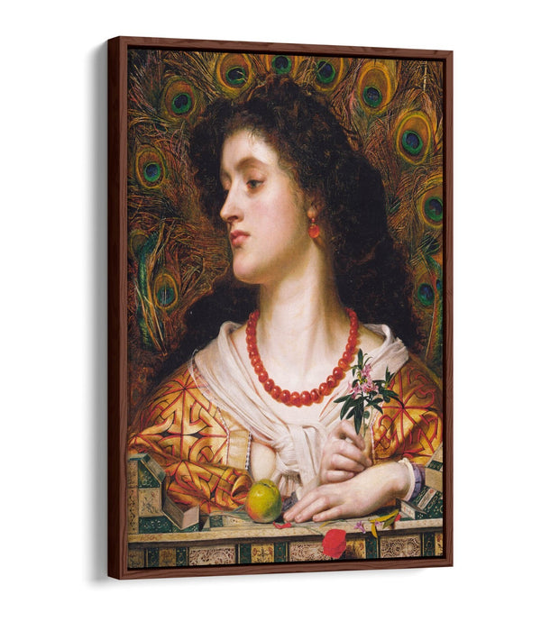 FREDERICK SANDYS, VIVIEN -FLOAT EFFECT CANVAS WALL ART PRINT