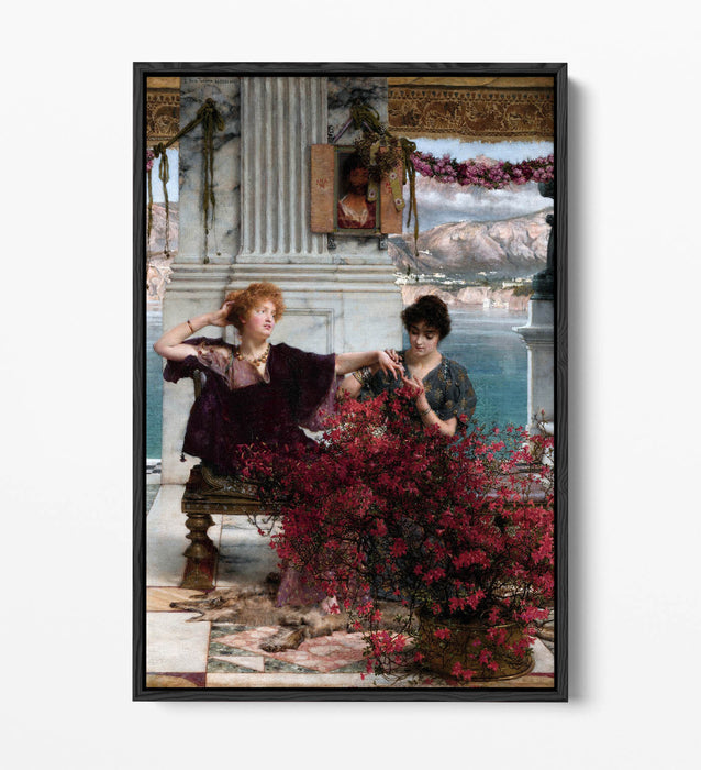 Canvas Wall Art Print - Lawrence Alma Tadema Love's Jewelled Fetter Float Effect