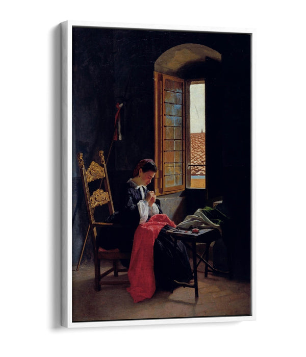 Canvas Wall Art - Handmade Float Effect Canvas Print of Odoardo Borrani April 26th 1859