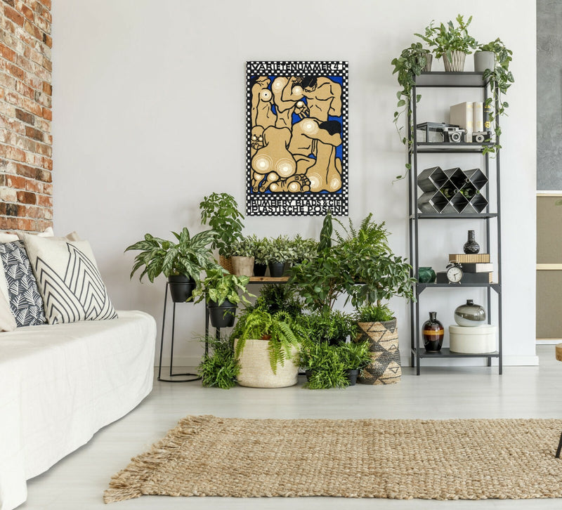 Vintage Canvas Wall Art – Handmade Framed Canvas Print by Moriz Jung Artwork