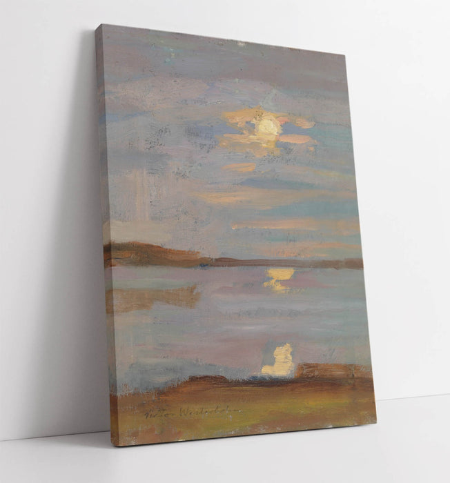 Canvas Wall Art | Evening Sun Painting on Archival Grade Canvas with Custom Frame