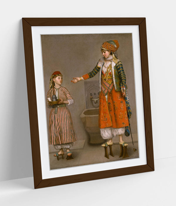 Framed Wall Art - Jean-Etienne Liotard Turkish Dress Poster Print | Handmade Wall Decor