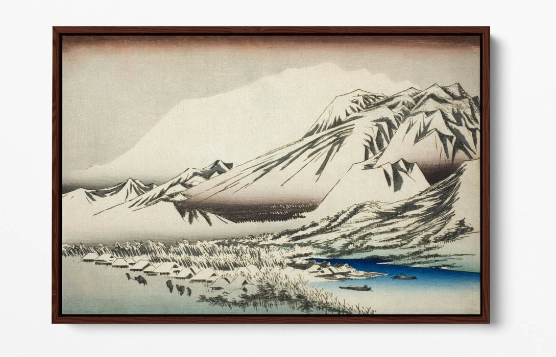 Float Effect Canvas - Mount Hira Painting by Utagawa Hiroshige | Premium Japanese Art Print