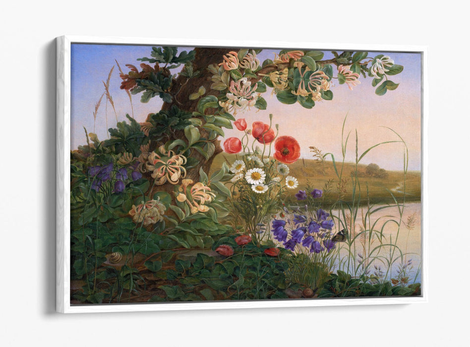 Float Effect Canvas Art – Handmade Flower Canvas Print With Premium Frame