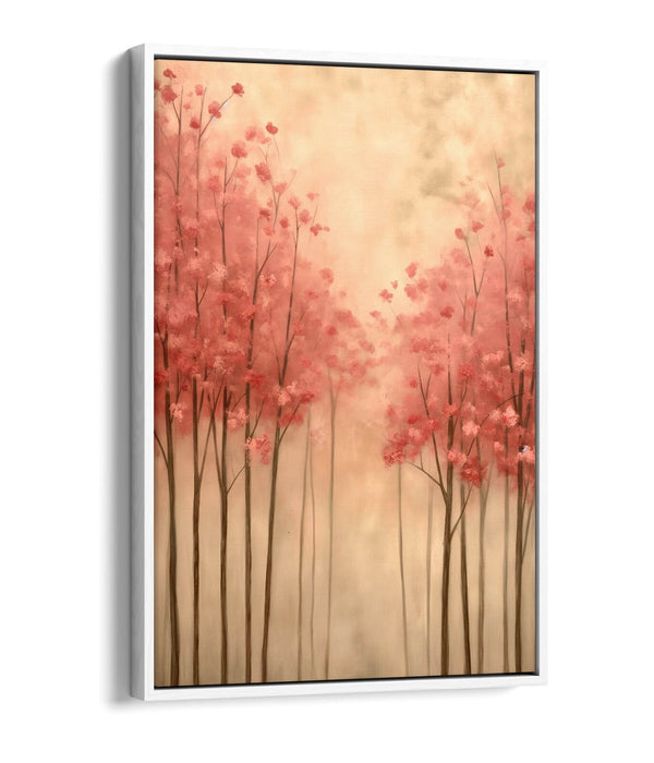 Cherry Blossom Canvas - Pink Floral Wall Decor | Handmade Float Effect Art Print