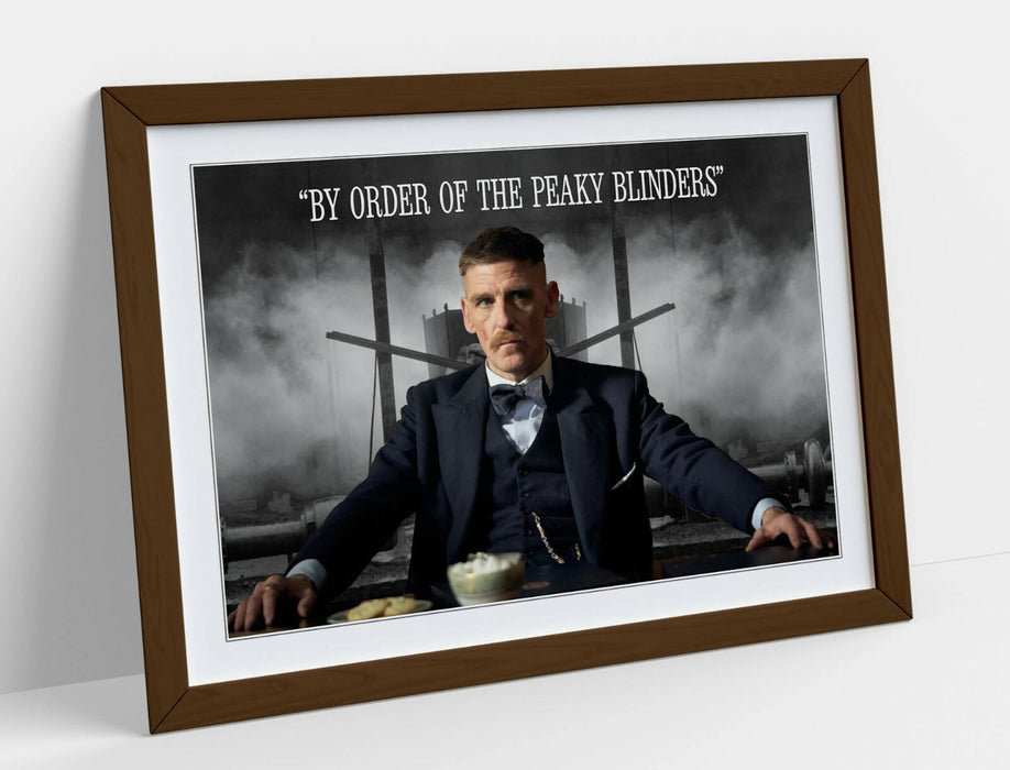 PEAKY BLINDERS ARTHUR SHELBY QUOTE -ART FRAMED POSTER PICTURE PRINT ARTWORK-NAVY