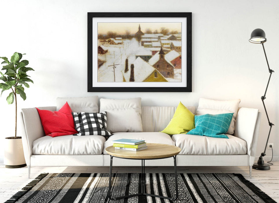 Framed Wall Art - L. Birge Harrison Frosty Morning Painting | UK Made Frames