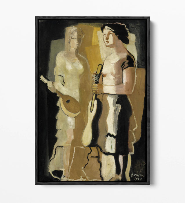 Float Effect Canvas Art - Musicians Wall Decor on Premium Deep Frame Print