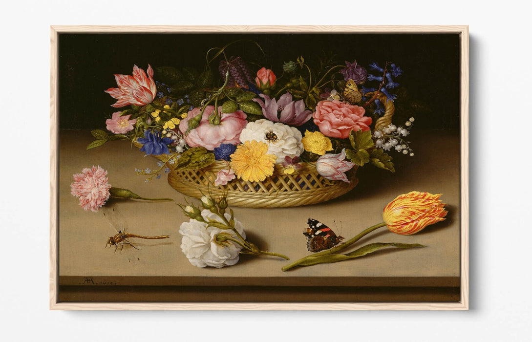 Canvas Wall Art Print | Handmade Botanical Canvas Art with Scratch Resistant Print & MDF Frame