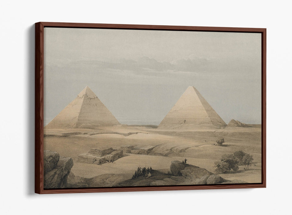 Float Effect Canvas Art – Pyramids of Giza Print on Premium 30mm Deep Frame