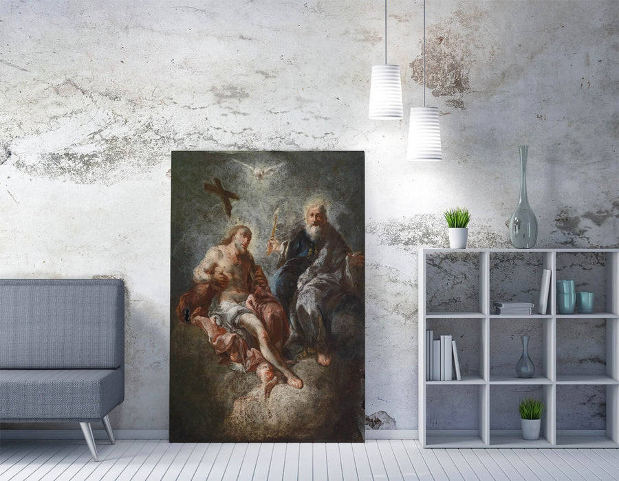 FRANZ MAULBERTSCH, MERCY SEAT -CANVAS WALL ART ARTWORK PRINT