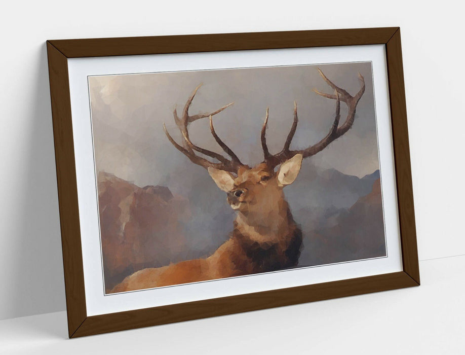 Framed Poster Art - Handmade Watercolour Wall Art Prints With Woodgrain Frame Design