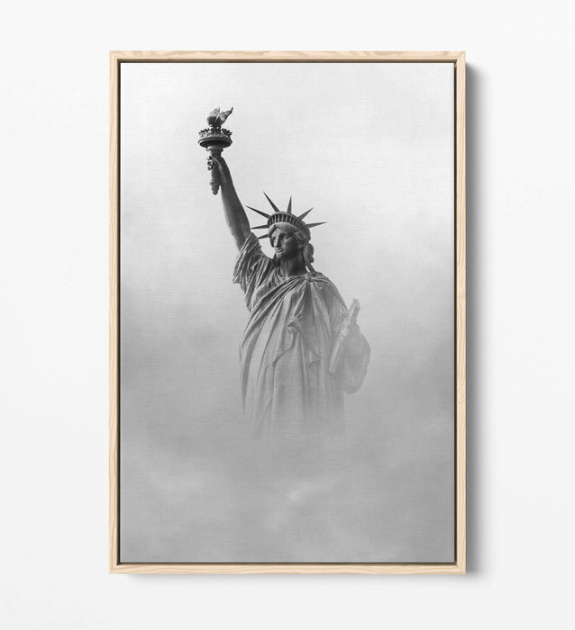 Statue of Liberty Canvas - New York Wall Art | Float Effect Canvas Print