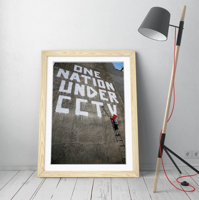 Banksy Framed Art – Graffiti Wall Decor | Urban Street Art Poster Print