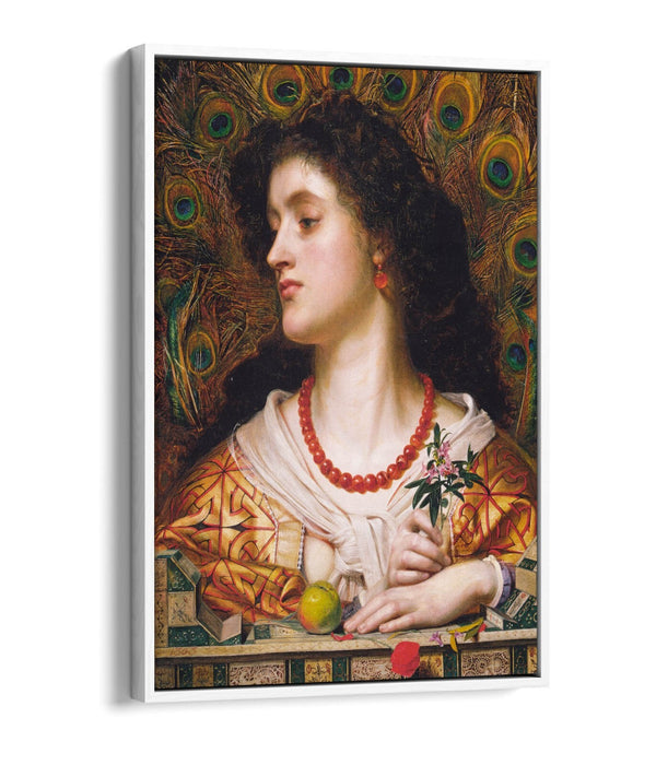 FREDERICK SANDYS, VIVIEN -FLOAT EFFECT CANVAS WALL ART PRINT