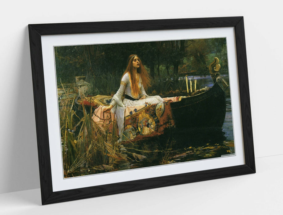 JOHN W WATERHOUSE, THE LADY OF SHALOTT -ART FRAMED POSTER PICTURE PRINT ARTWORK