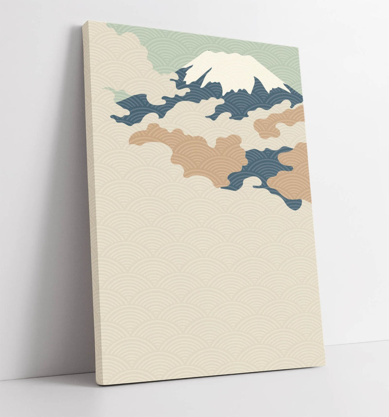 Fuji Mountain Canvas - Minimalist Wall Art | Abstract Home Decor, Ready To Hang