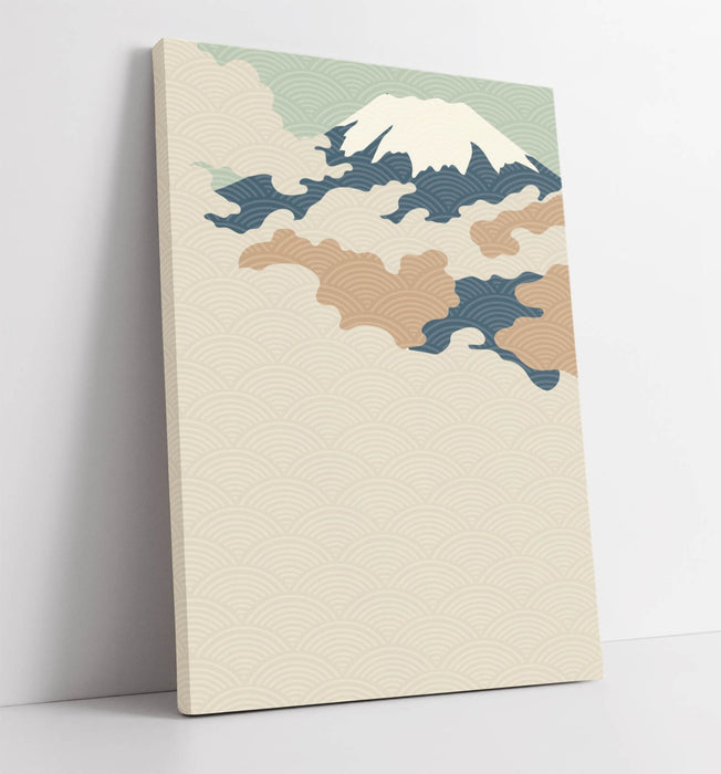 Fuji Mountain Canvas - Minimalist Wall Art | Abstract Home Decor, Ready To Hang