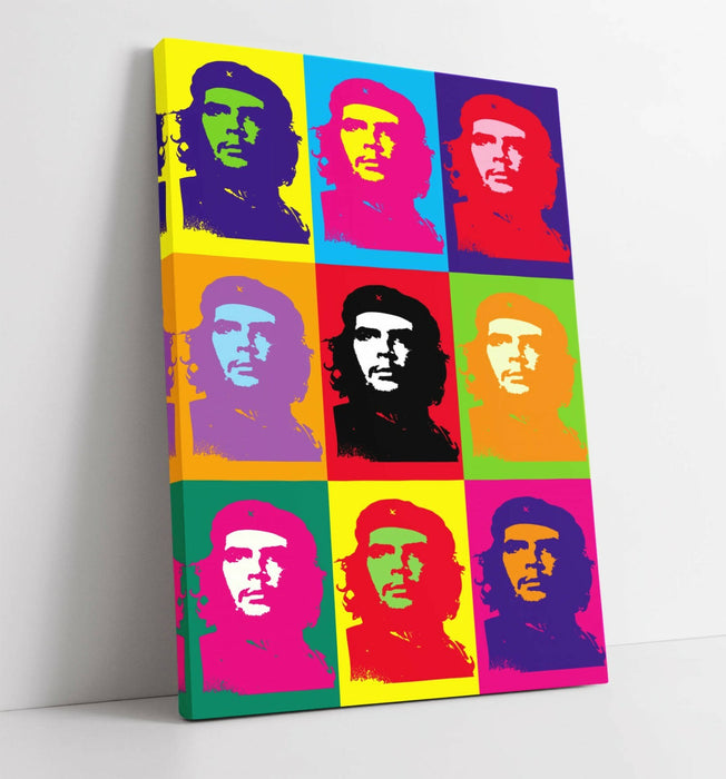 CHE GUEVARA COLOURFUL POP ART -CANVAS WALL ART PRINT ARTWORK FRAMED