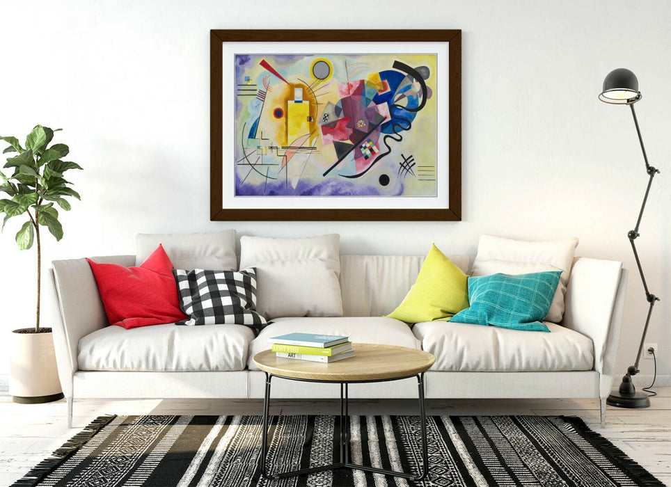 WASSILY KANDINSKY, YELLOW-RED-BLUE -FRAMED WALL ART PICTURE PRINT ARTWORK
