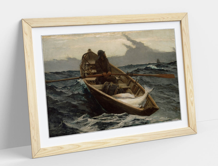 Framed Wall Art Poster – Winslow Homer The Fog Warning Print | Handmade UK