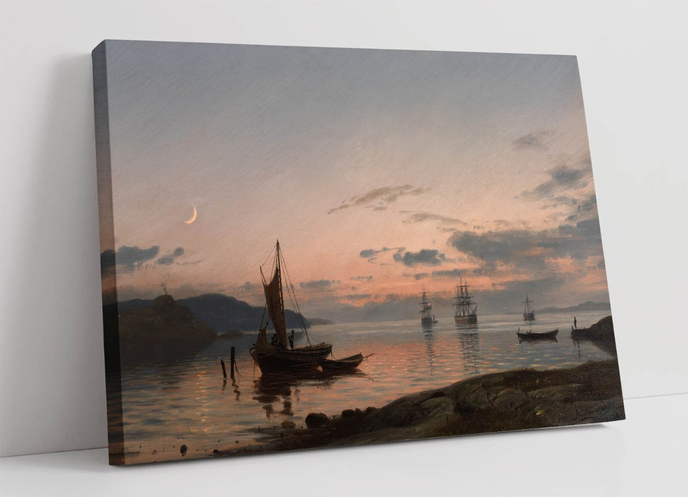 Canvas Wall Art – Amaldus Nielsen Evening Atmosphere | Premium Varnish Finish Print