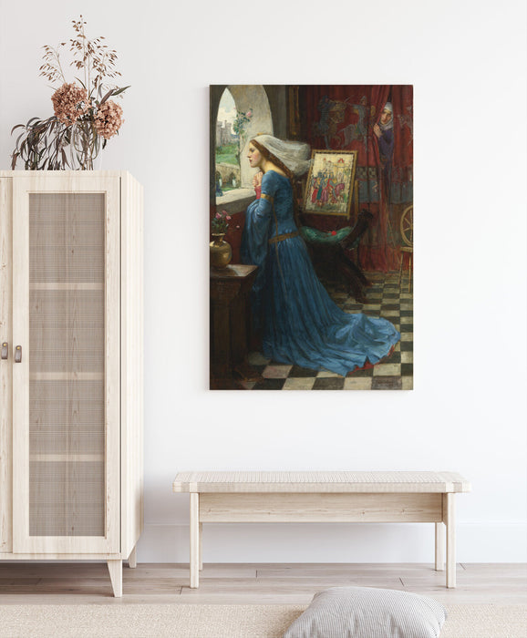 CANVAS WALL ART PAINTING PRINT BLUE  ARTWORK John W Waterhouse Fair Rosamund