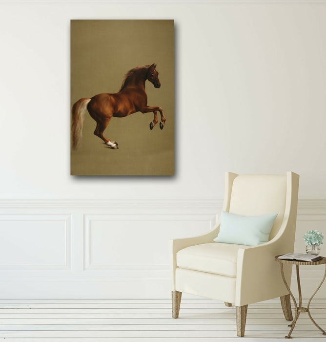 Canvas Wall Art – Horse Racing Art Whistlejacket Painting by George Stubbs