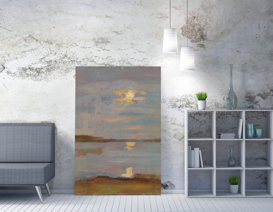 Canvas Wall Art | Evening Sun Painting on Archival Grade Canvas with Custom Frame