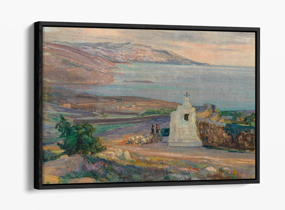 Canvas Wall Art – Coastal Landscape Float Frame Print | Handmade British Canvas