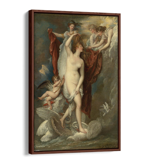 BENJAMIN WEST, VENUS AT HER BIRTH -FLOAT EFFECT CANVAS ART PRINT