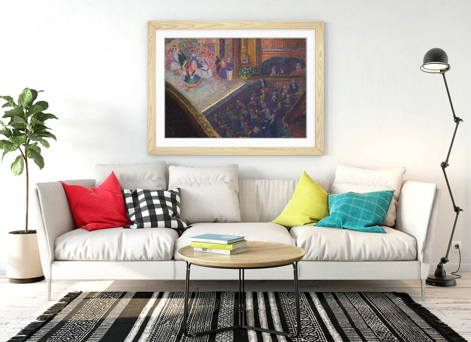 Framed Wall Art - 'Spencer Gore, Ballet Scene' Wall Poster with Wood Grain Frame