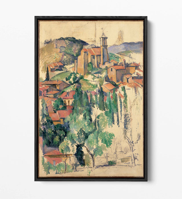 Canvas Wall Art | Handmade Float Effect Canvas Print Of Paul Cézanne Gardanne