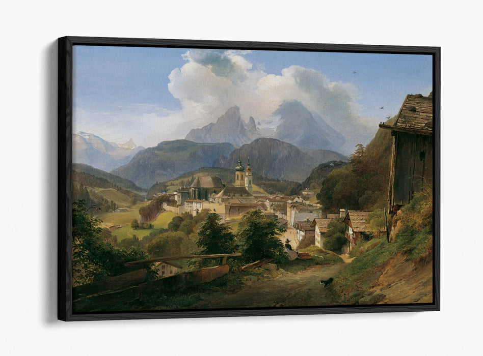 Float Effect Canvas - Berchtesgaden Mountain Art Print | Premium Handmade UK Canvas