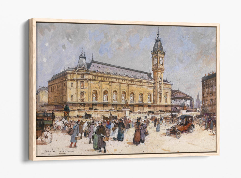 EUGENE GALIEN-LALOUE, LYON STATION -FLOAT EFFECT CANVAS WALL ART PIC PRINT