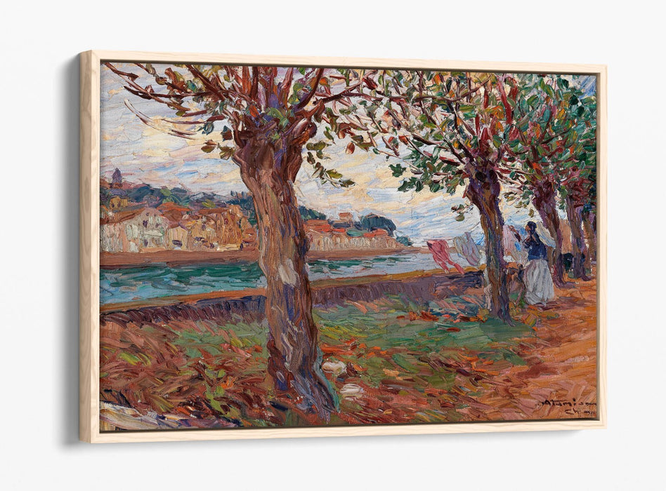 Canvas Wall Art - Charles Garabed Atamian River Landscape Print | Handmade UK